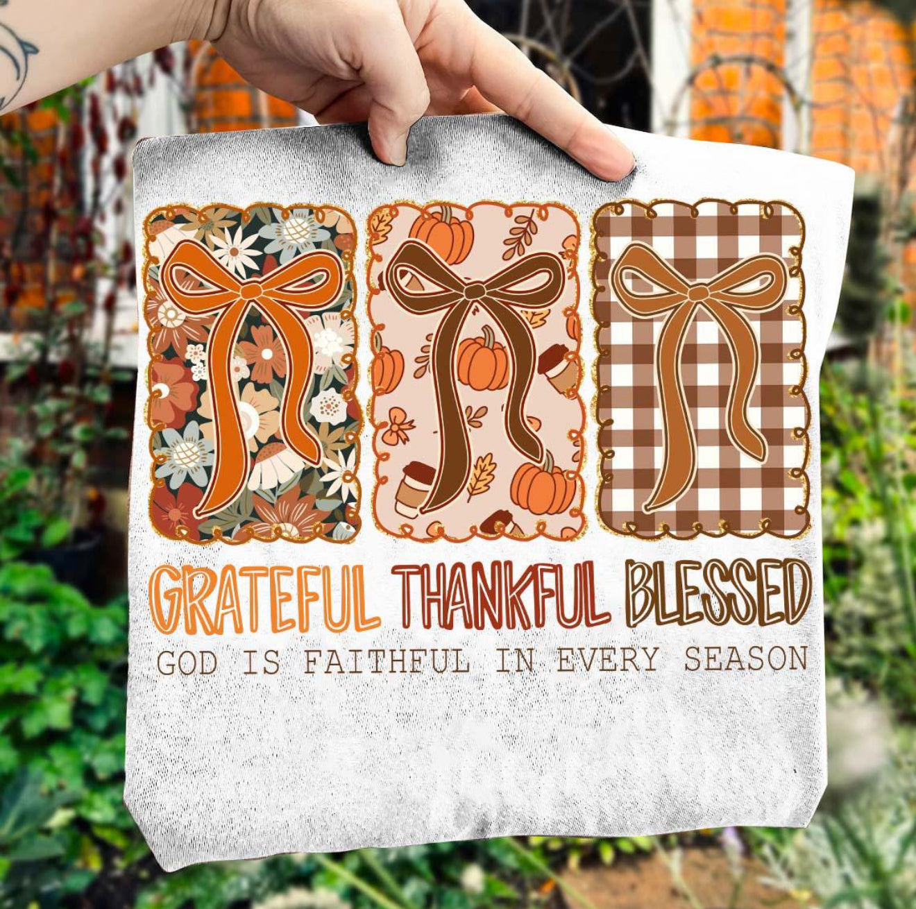 Grateful, thankful, blessed