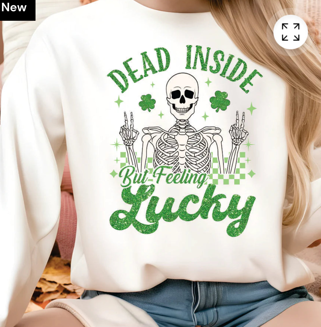 Dead inside but feeling lucky TSHIRT