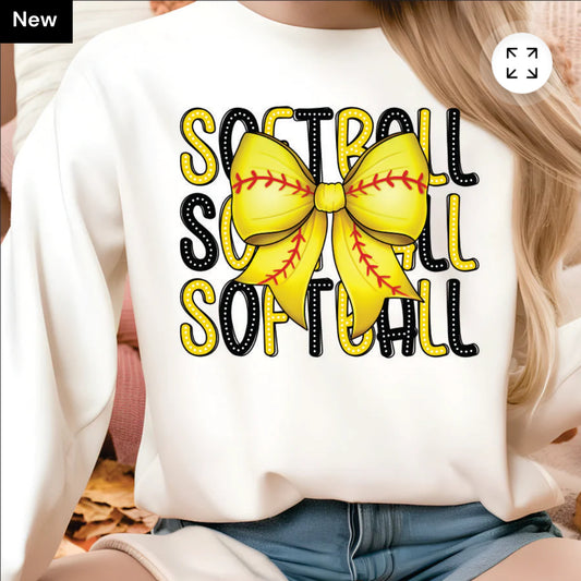 Softball bow coquette TSHIRT