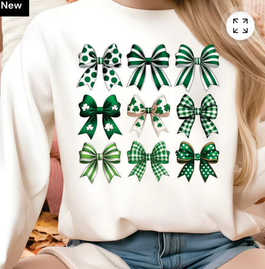 St Patty’s Day bow coquette TSHIRT