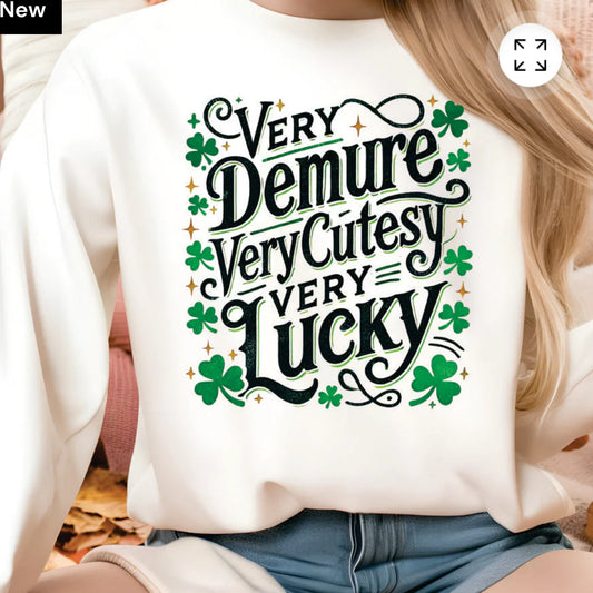 Very Demure, very cutesy, very lucky TSHIRT